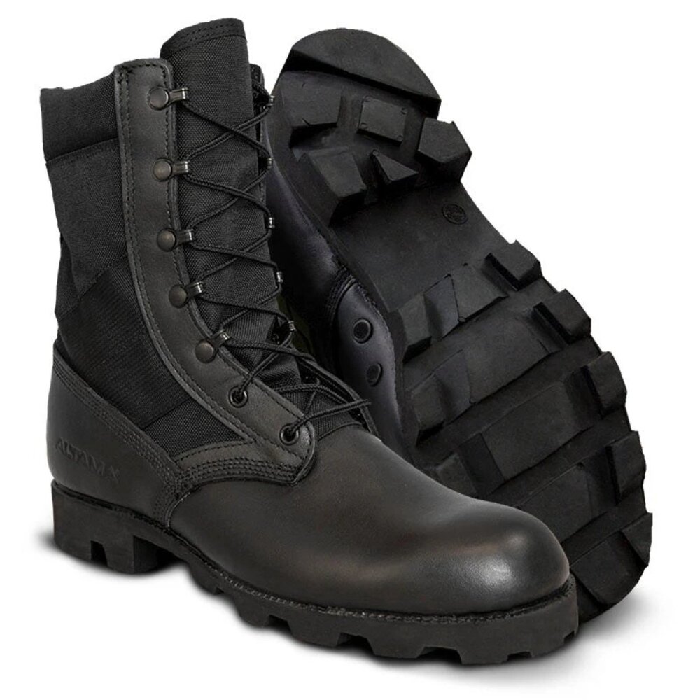 Altama Black Military PX Jungle Boot Size 13 R Men's Reenactment Vietnam Punk
